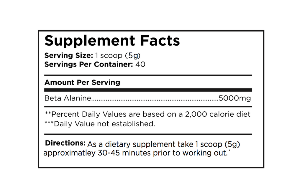 Basix Beta Alanine – Extreme Nutritions