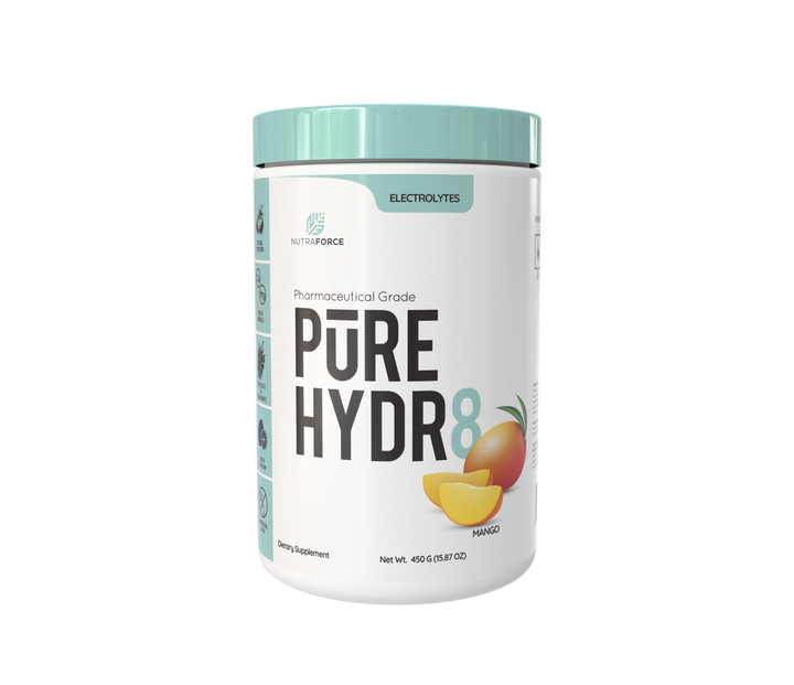 PURE HYDR8 Electrolytes with Coconut Water Powder - Hydration Supplement | Nutraforce