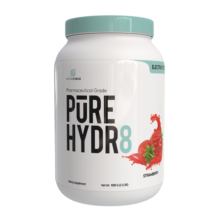 PURE HYDR8 Electrolytes with Coconut Water Powder - Hydration Supplement | Nutraforce