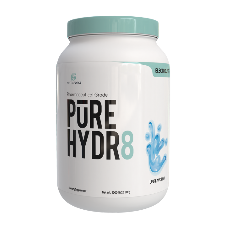 PURE HYDR8 Electrolytes with Coconut Water Powder - Hydration Supplement | Nutraforce