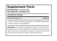 CITRULLINE MALATE 2:1 100% PURE